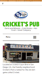 Mobile Screenshot of cricketspub.com